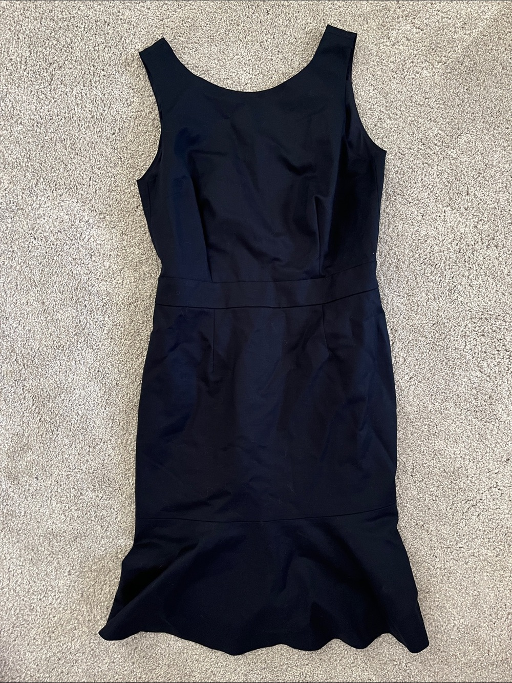 New with Tags Banana Republic Navy Sleeveless Midi Sheath Dress 8